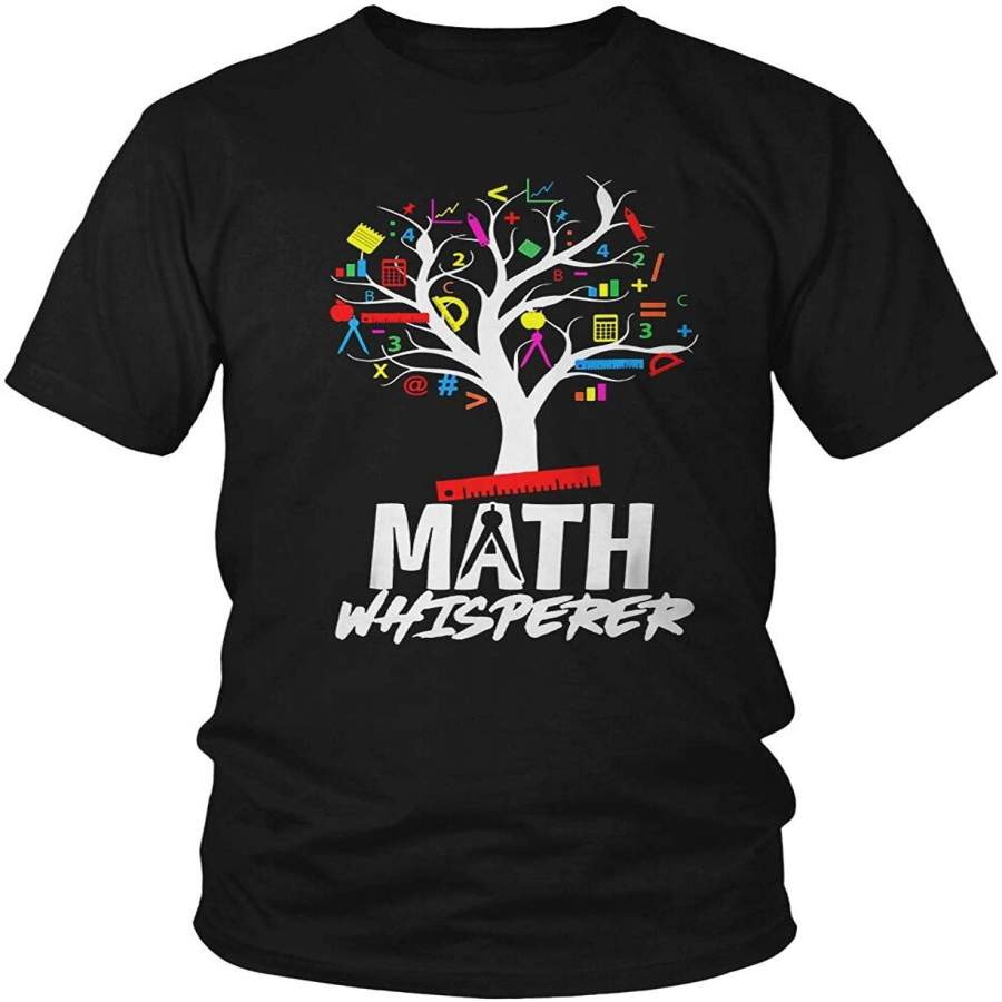 Virtu Tees Funny Math Whisperer I Love Math Teacher T-Shirt Men Short Sleeve T Shirt