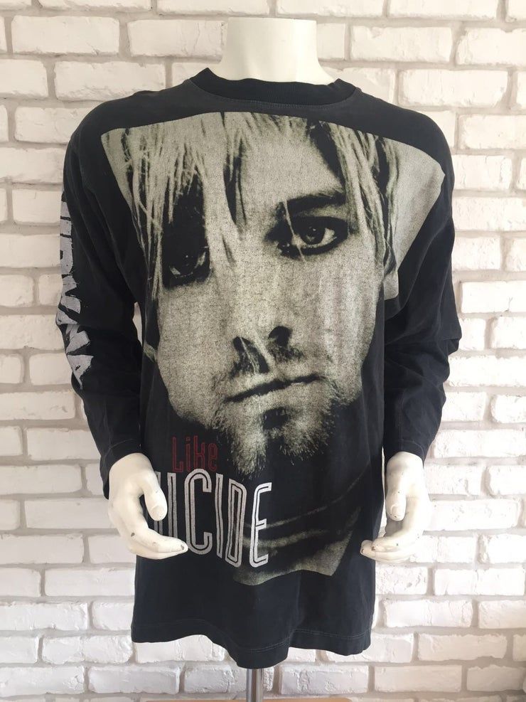 Rare Vintage Nirvana Over From 1994 1995 Shirt