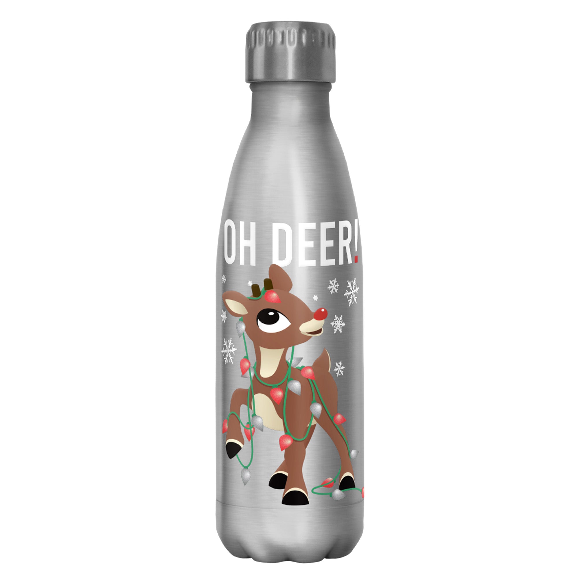 Rudolph The Red-Nosed Reindeer  Oh Deer!  Stainless Steel Water Bottle