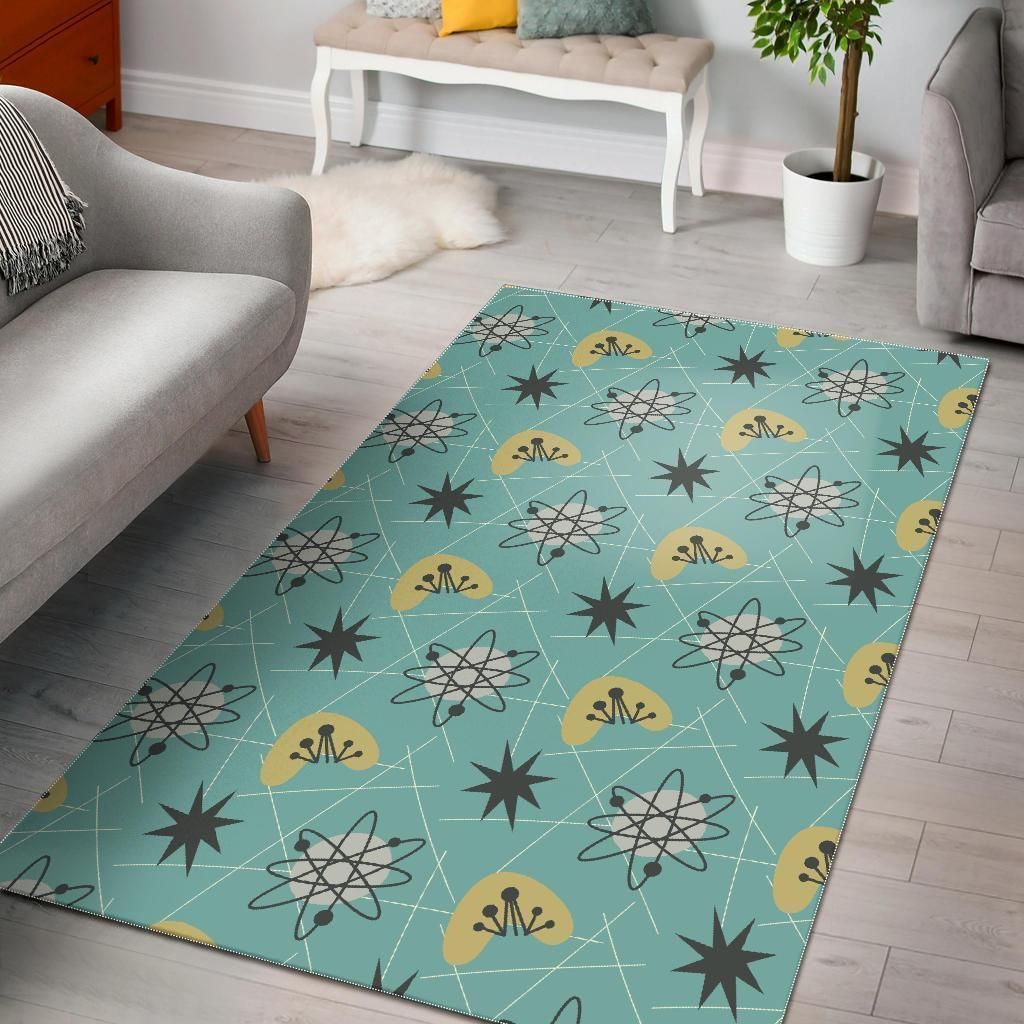 Atom Science Pattern Print Area Limited Edition  Sku 263603 Rug