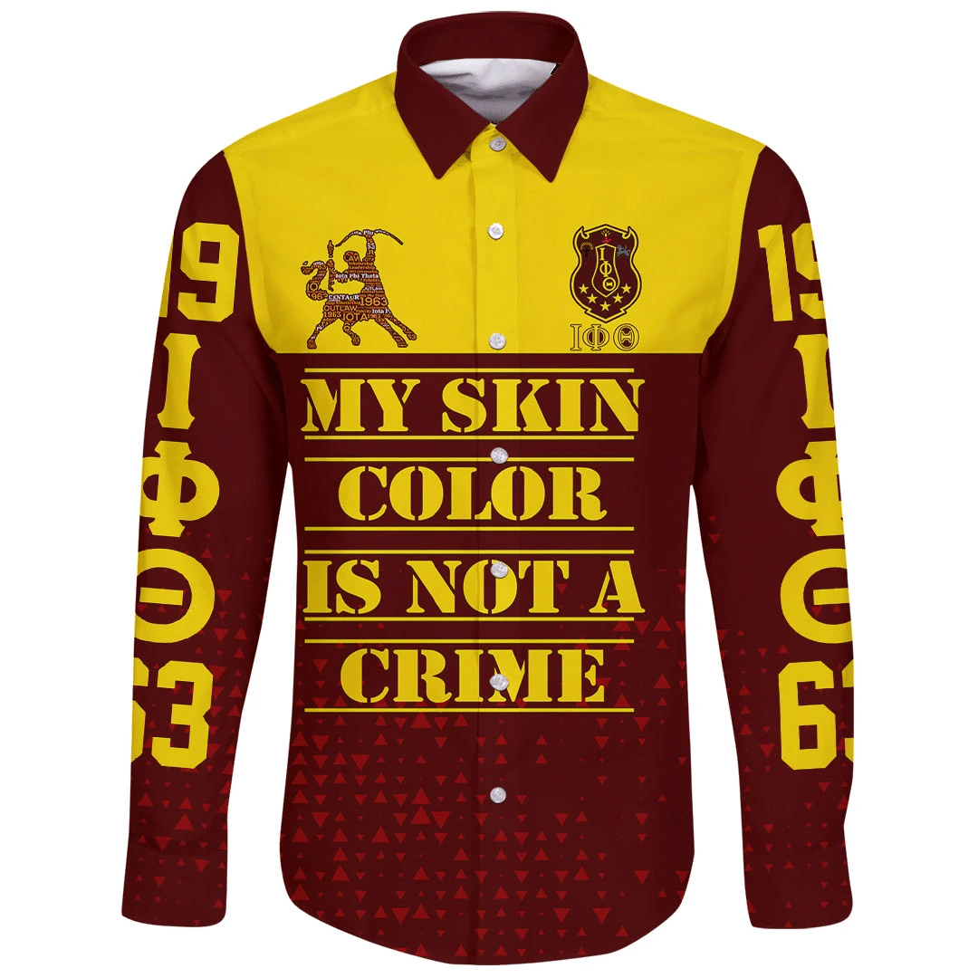 Africa Zone Shirt – Iota Phi Theta Long Sleeve Button Shirt A7