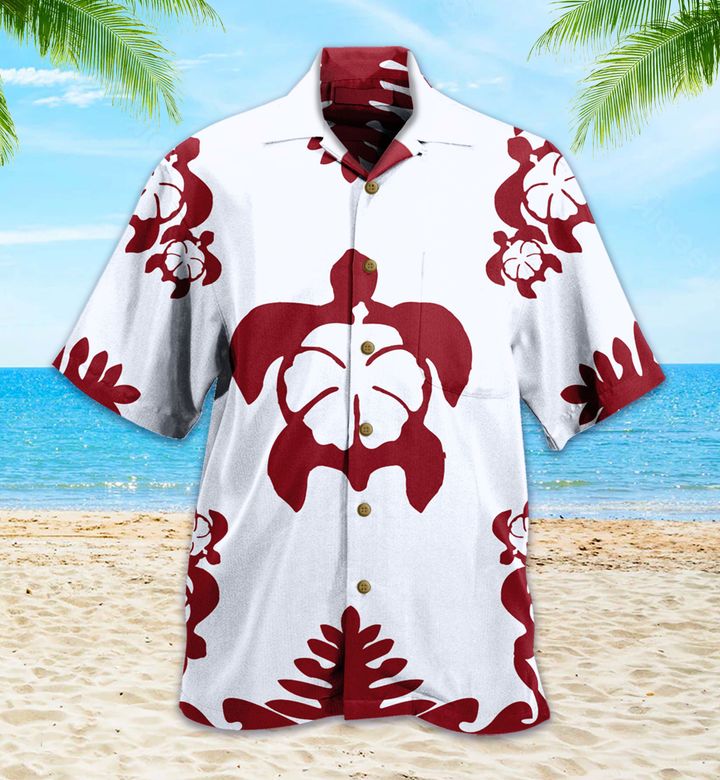 Turtle Hawaii Red Hawaii Shirt Ha74534