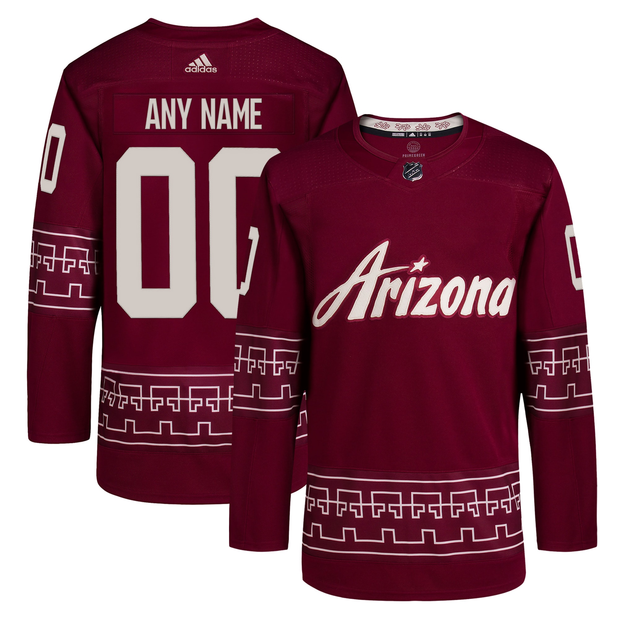 Arizona Coyotes Alternate Primegreen Authentic Custom Jersey – Garnet