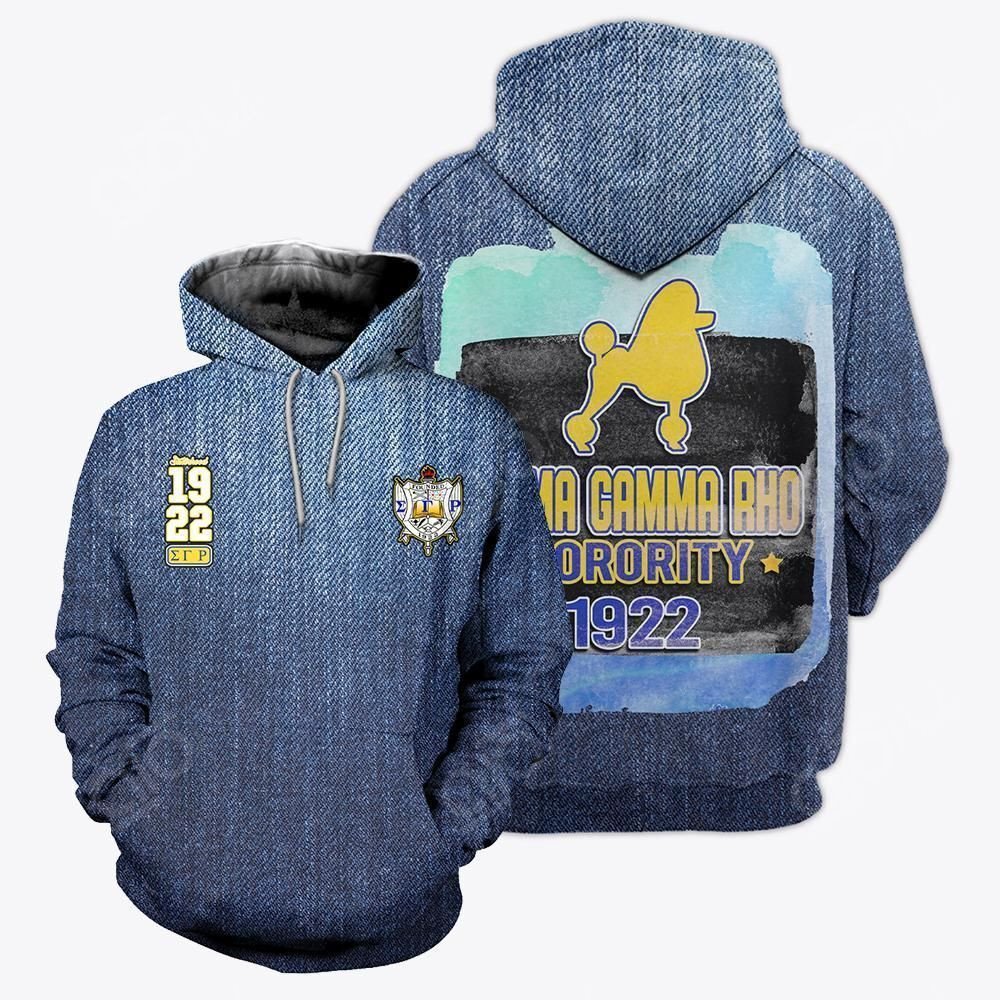 All Over Sigma Gamma Rho Camo Unisex Hoodies Bt02