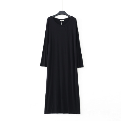 Winter Nightdress Women Modal Cotton Long Sleeve Nightgown Comfortable Loose Sleepwear Spring Autumn Night Shirt Female Dresses alx