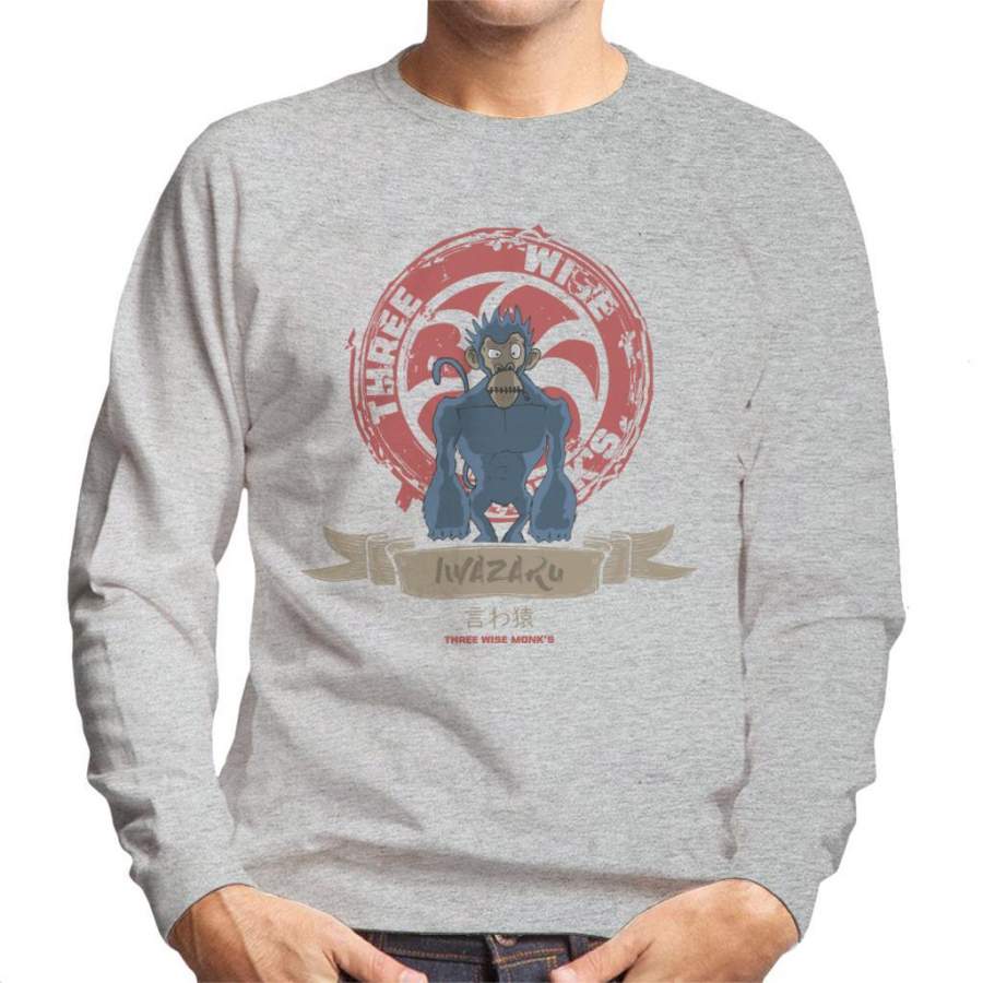 Three Wise Monkeys Iwazaru Men’s Sweatshirt