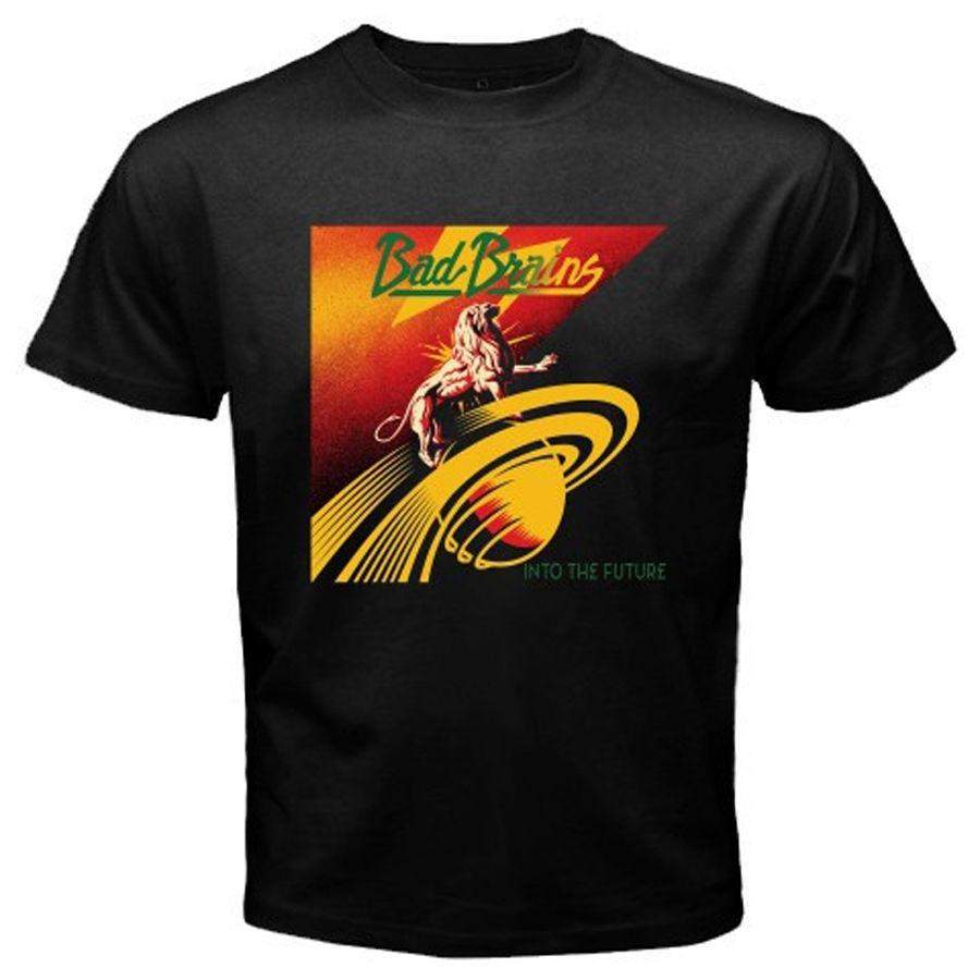 Bad Brains Into The Future Punk Rock Band Mens Black T Shirt