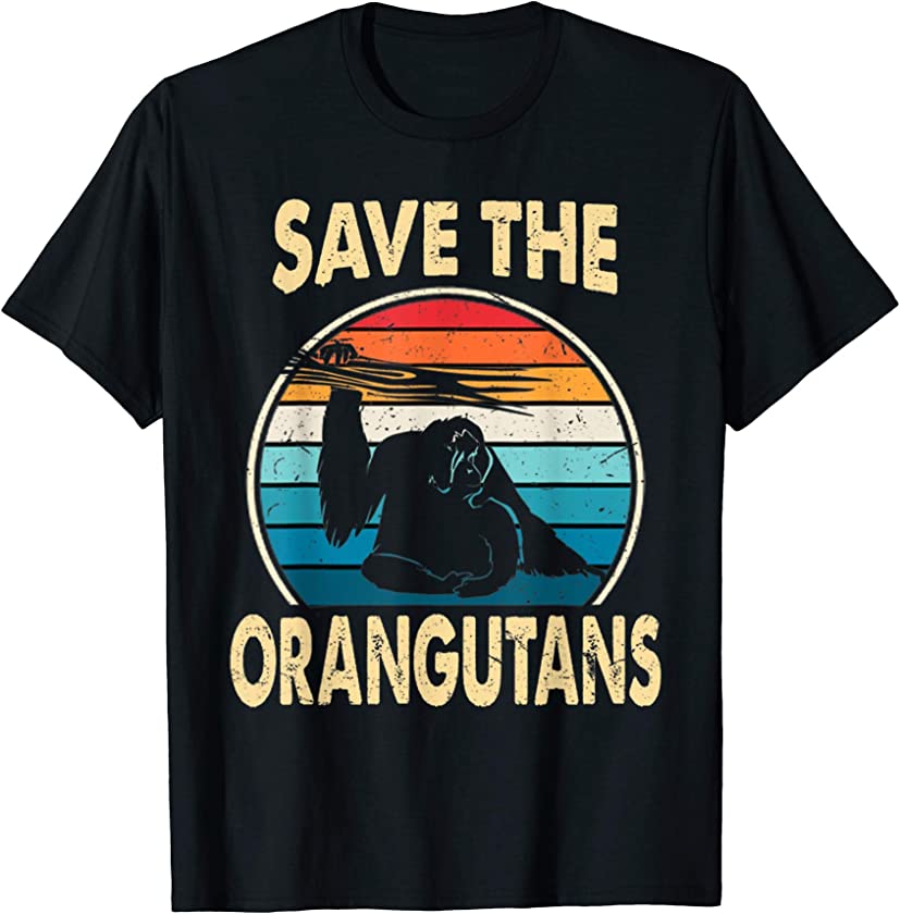 Vintage Save The Orangutans – Protect Baby Orphan Orangutan T-Shirt