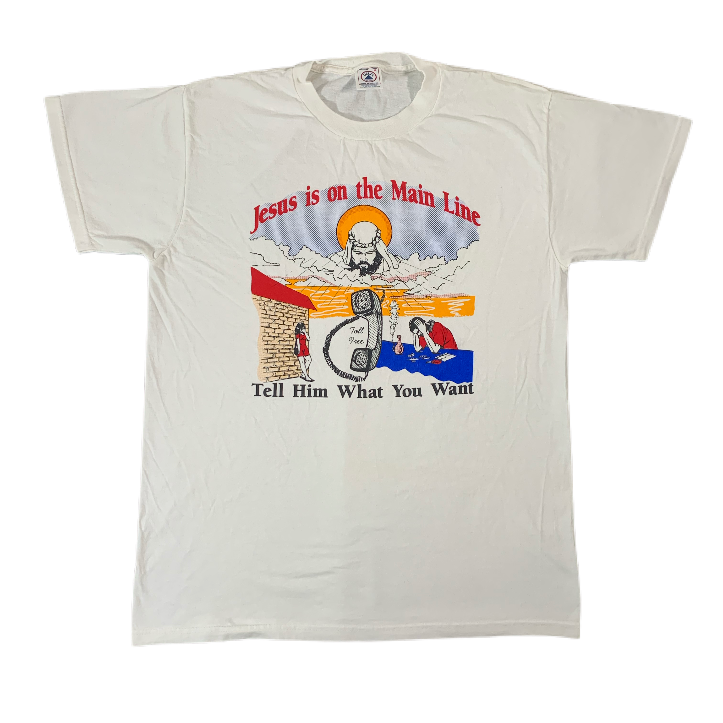 Vintage Jesus Is On The Main Line “Toll Free” T-Shirt