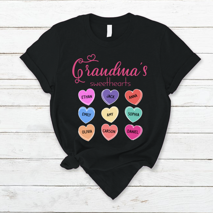 Grandma’S Sweethearts Valentines Day T-Shirt