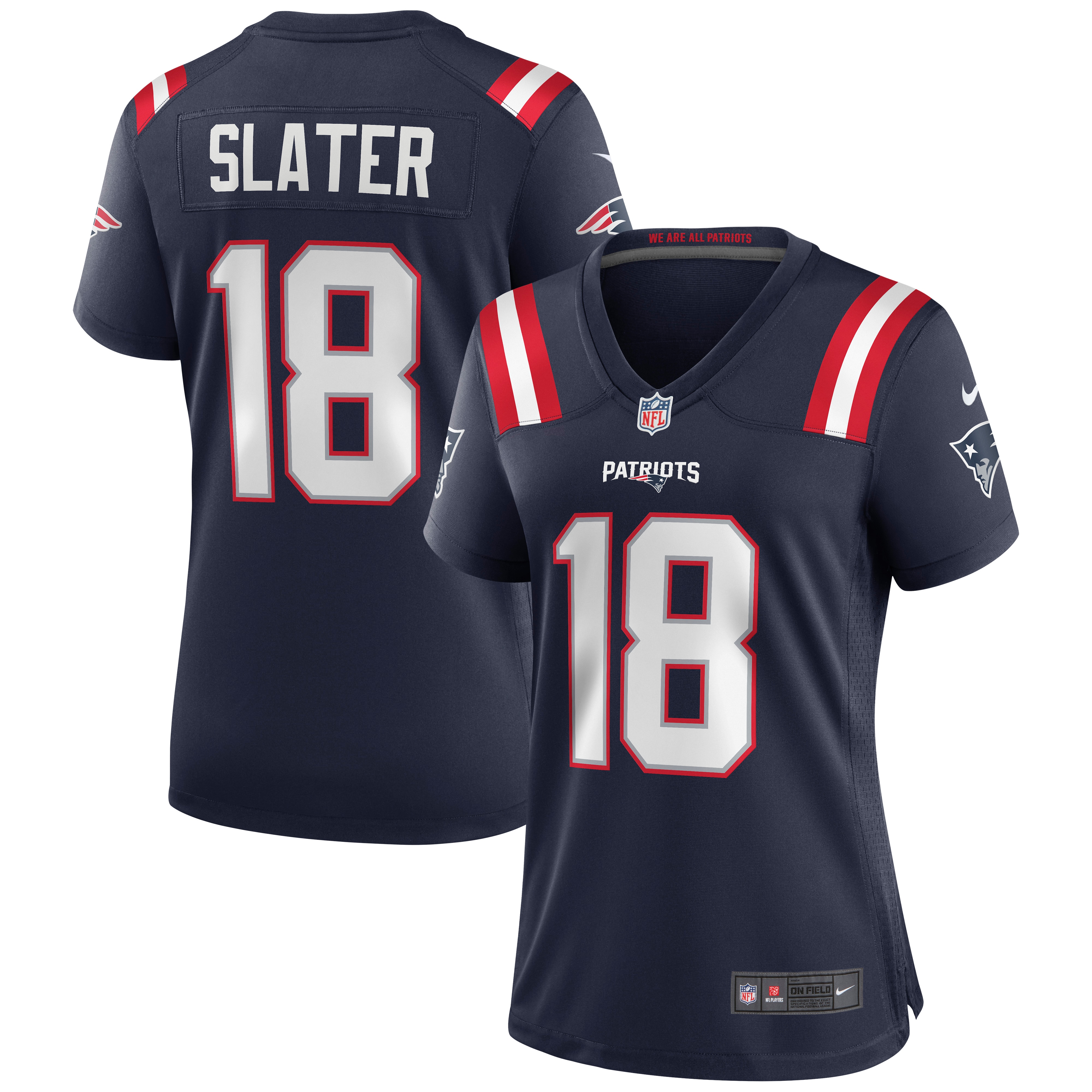 Women’s New England Patriots Matthew Slater Navy Game Jersey