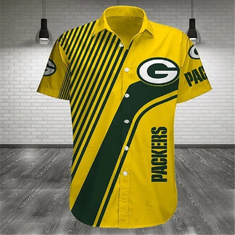 Green Bay Packers Shirt Summer Cross Design S