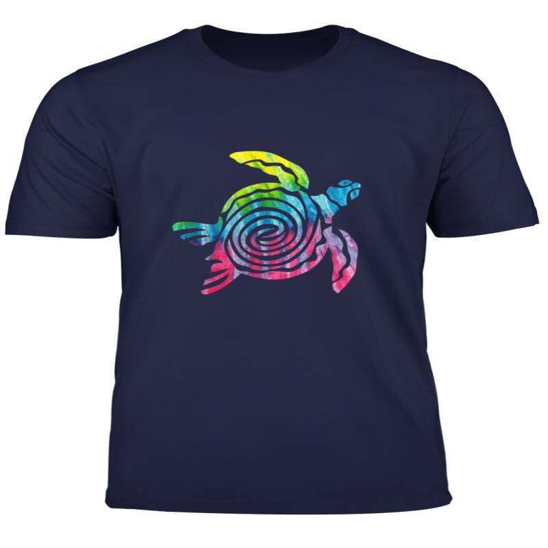 Tie Dye Turtle Ocean Animals Tie Dyed Beach Waves T Shirt