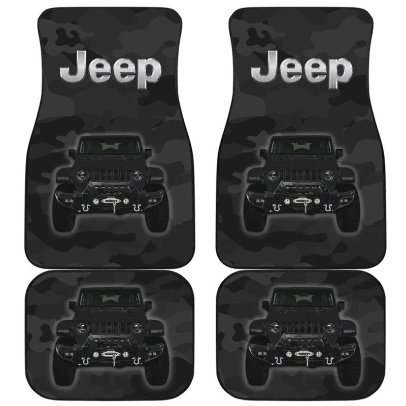 Jeep Car Mats – Car Floor Mats Car Accessories Camouflage – Black Lt8