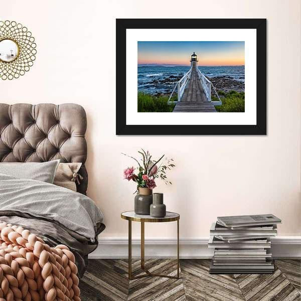 Beach Canvas Art Marshall Point Lighthouse At Sunset Canvas Print Home Decor Canvas