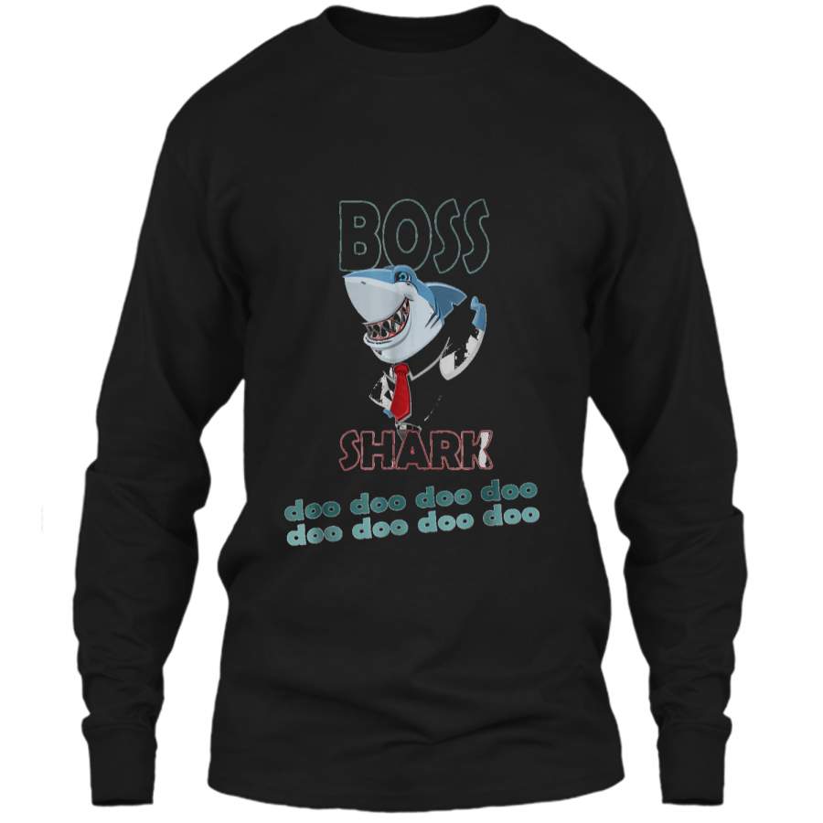 boss shark doo doo-Baby Mommy Daddy Matching Family  LS Ultra Cotton Tshirt