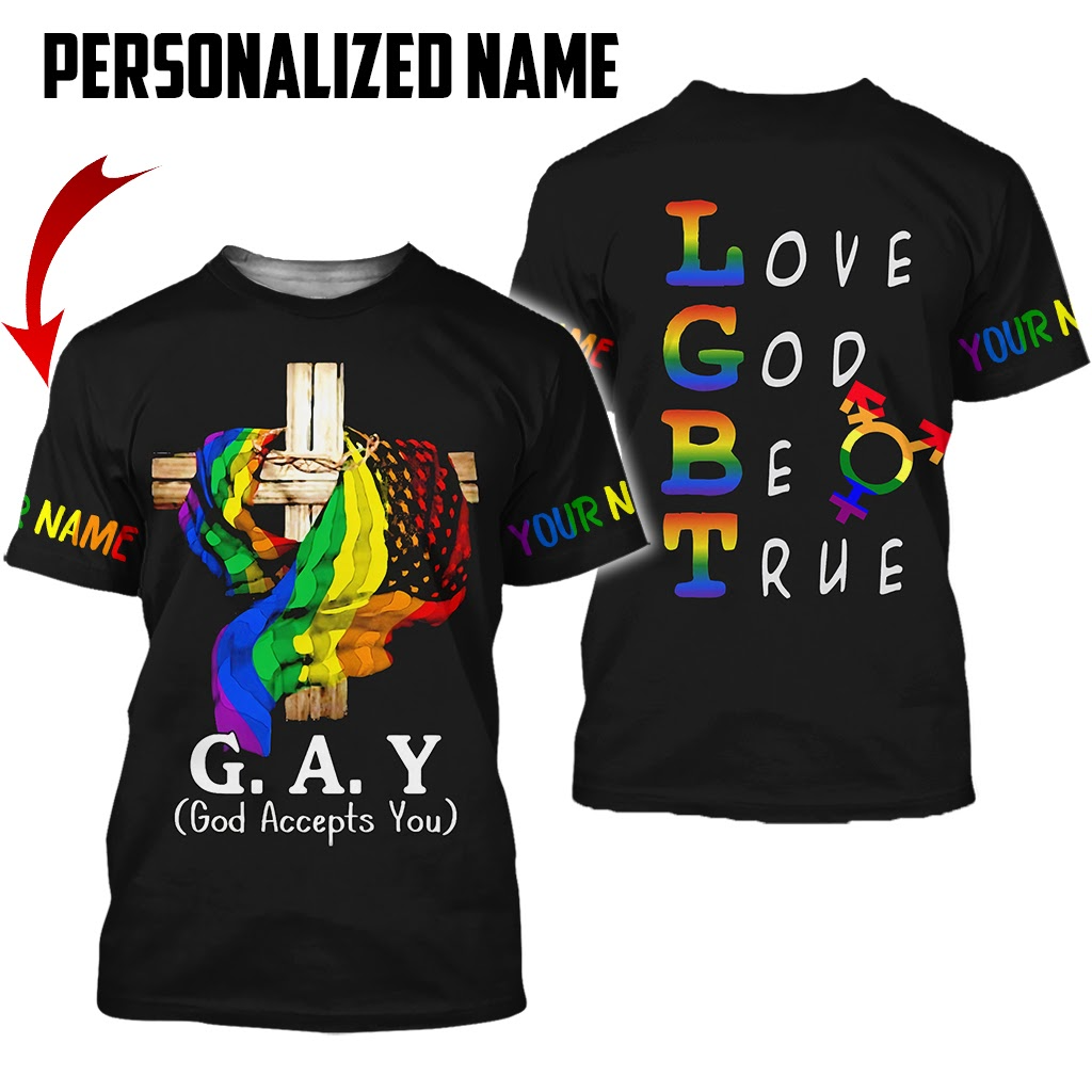 Personalized Gay Pride Shirt God Accepts Your, Gay Shirt, Gift For Gay Pride Month