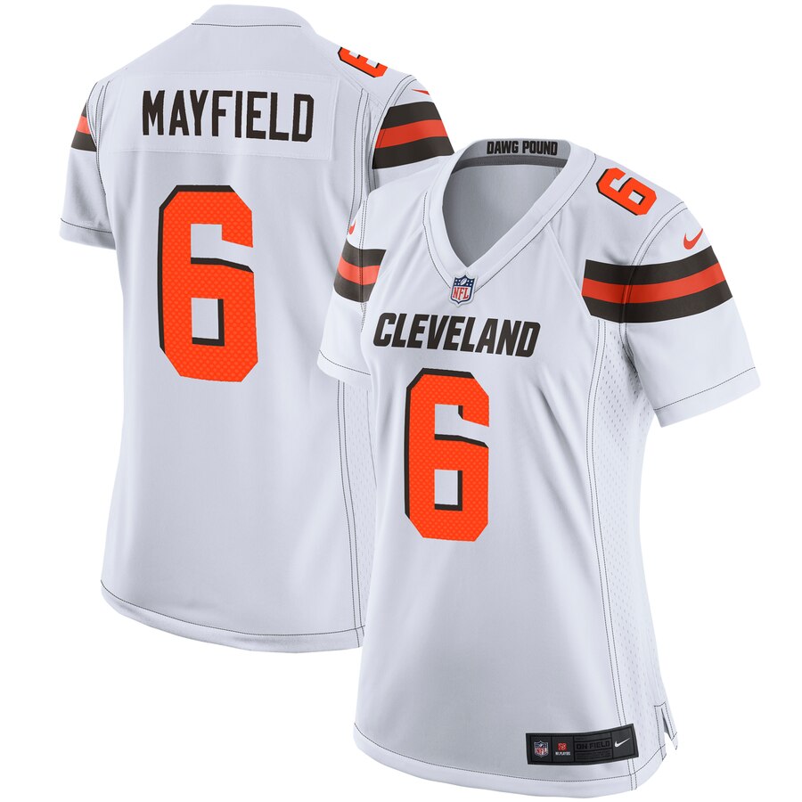 Baker Mayfield Cleveland Browns Nike Womens Player Game Jersey – White