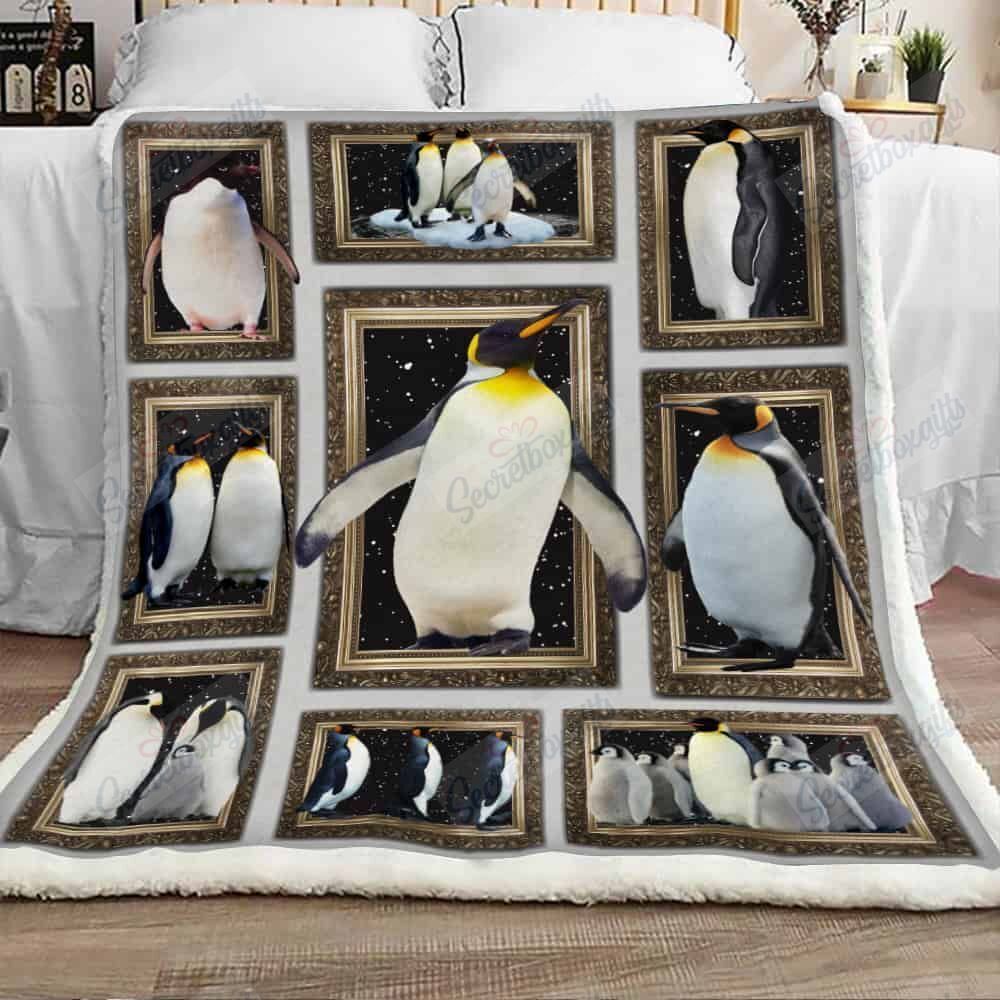 Penguin And Snow Gs-Cl-Ld1401 Fleece Blanket