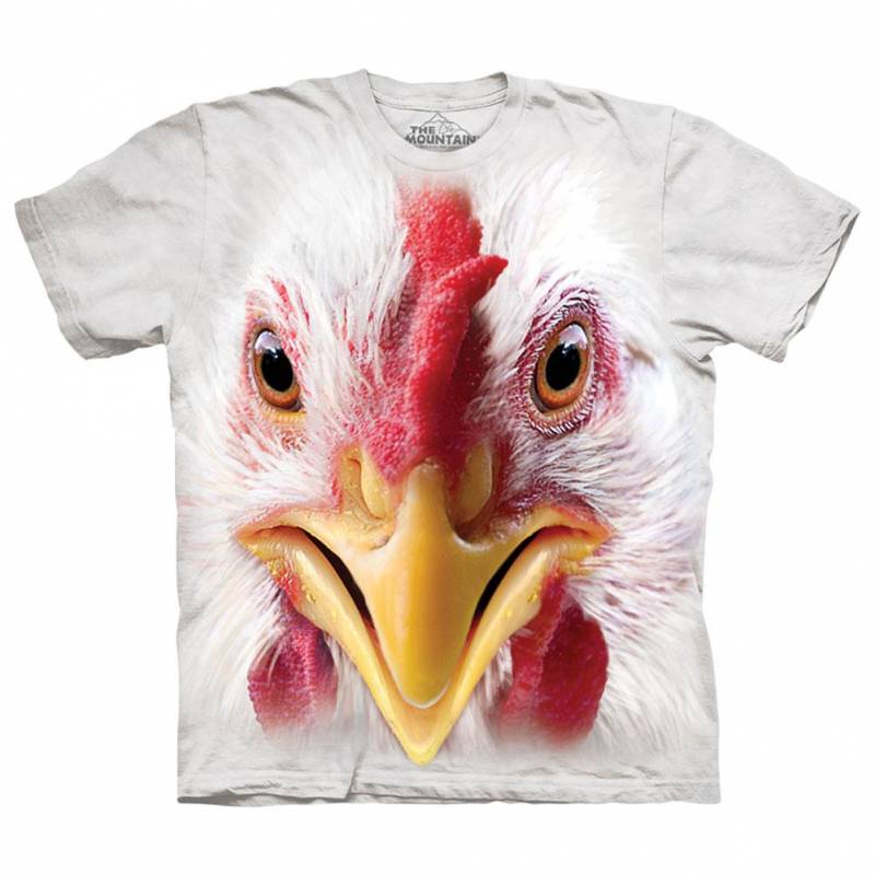 Big Face Chicken T-shirt - EcoSpringFarm