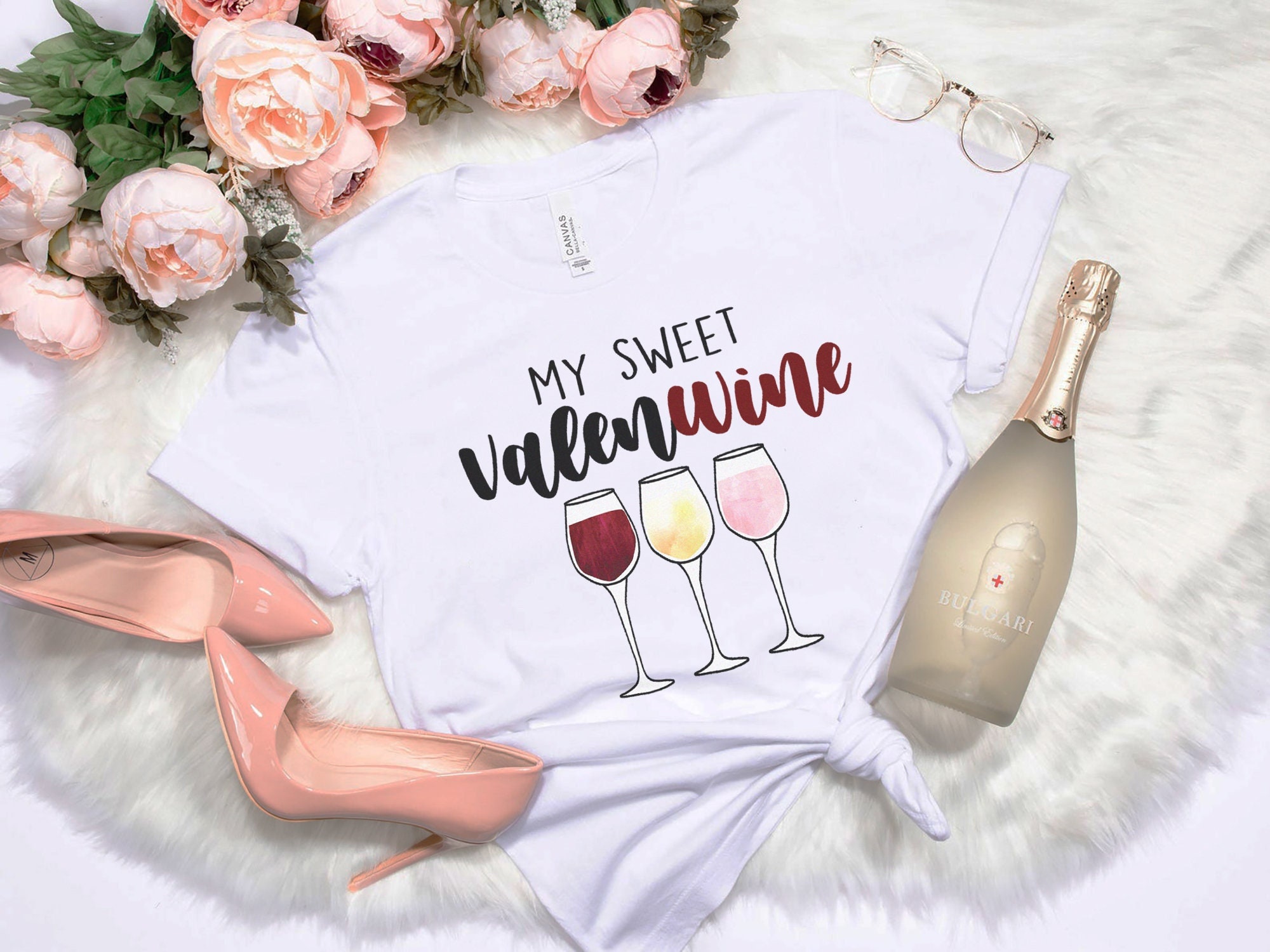 Sweet ValenWINE Valentines Day Shirt, galentines day palentines day gift tshirt funny wine shirt wino shirt wine tasting tee anti valentines