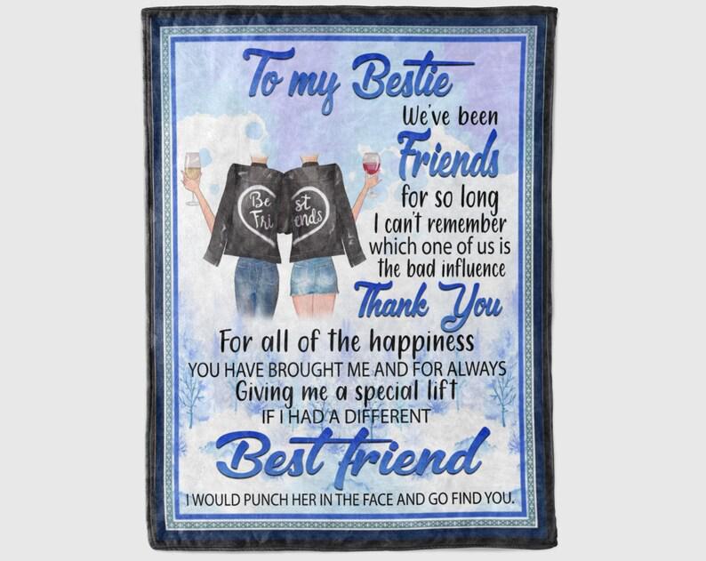 To My Friend Fleece Blanket Cheer Bestie Blanket Gift For Sister Birthday Gift Friend Gift For Him Gift For Her Gift Home Decor Bedding Couch Sofa Soft And Comfy Cozy