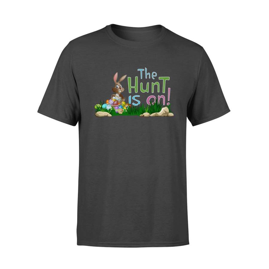 The Hunt is On – Bunny Easter Egg Easter T-shirt NQS162