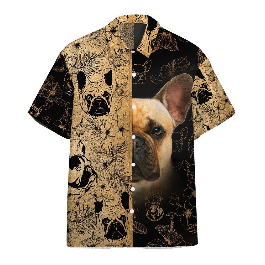 Gearhumans French Bulldog Hawaiian Shirt Ha44948