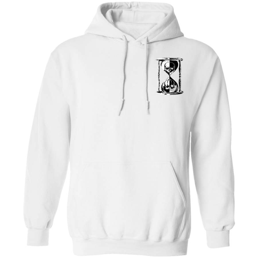 Unus Annus Hoodie Skull With Hourglass Black And White Unus Anus Merch