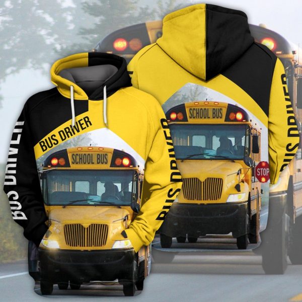School Bus Driver 3D Hoodie