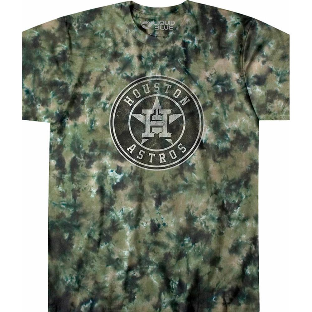 Houston Astros Camo Tie-Dye T-Shirt