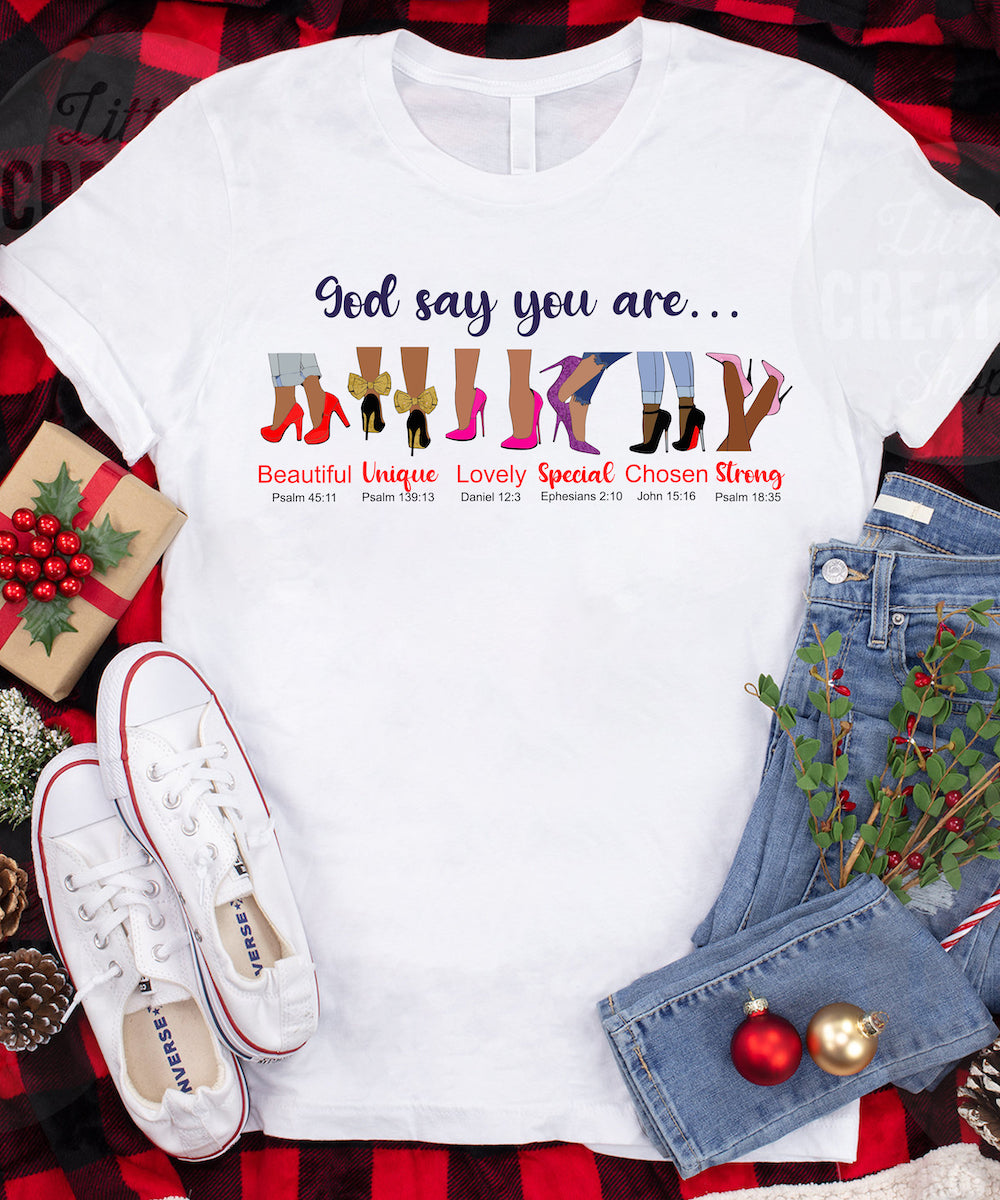 Black Sistas Queen Melanin African American God Says You Are Customizable – Standard T-Shirt