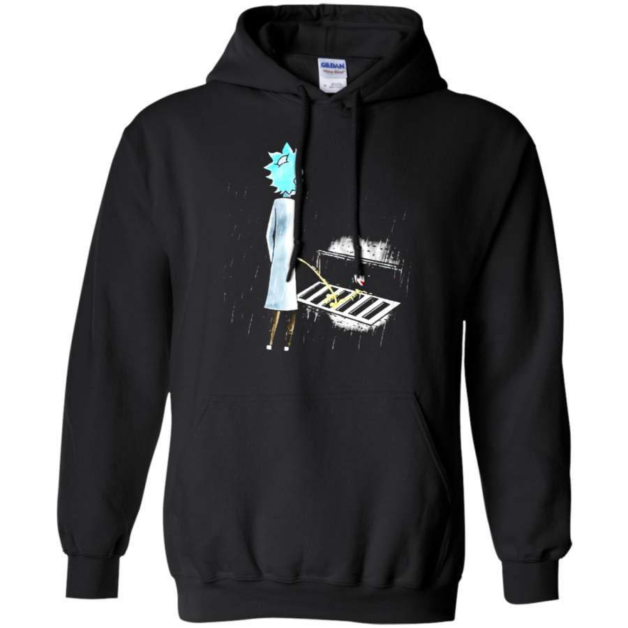 AGR Rick And Morty Piss Down Sewer IT Stephen King Shrits Hoodie