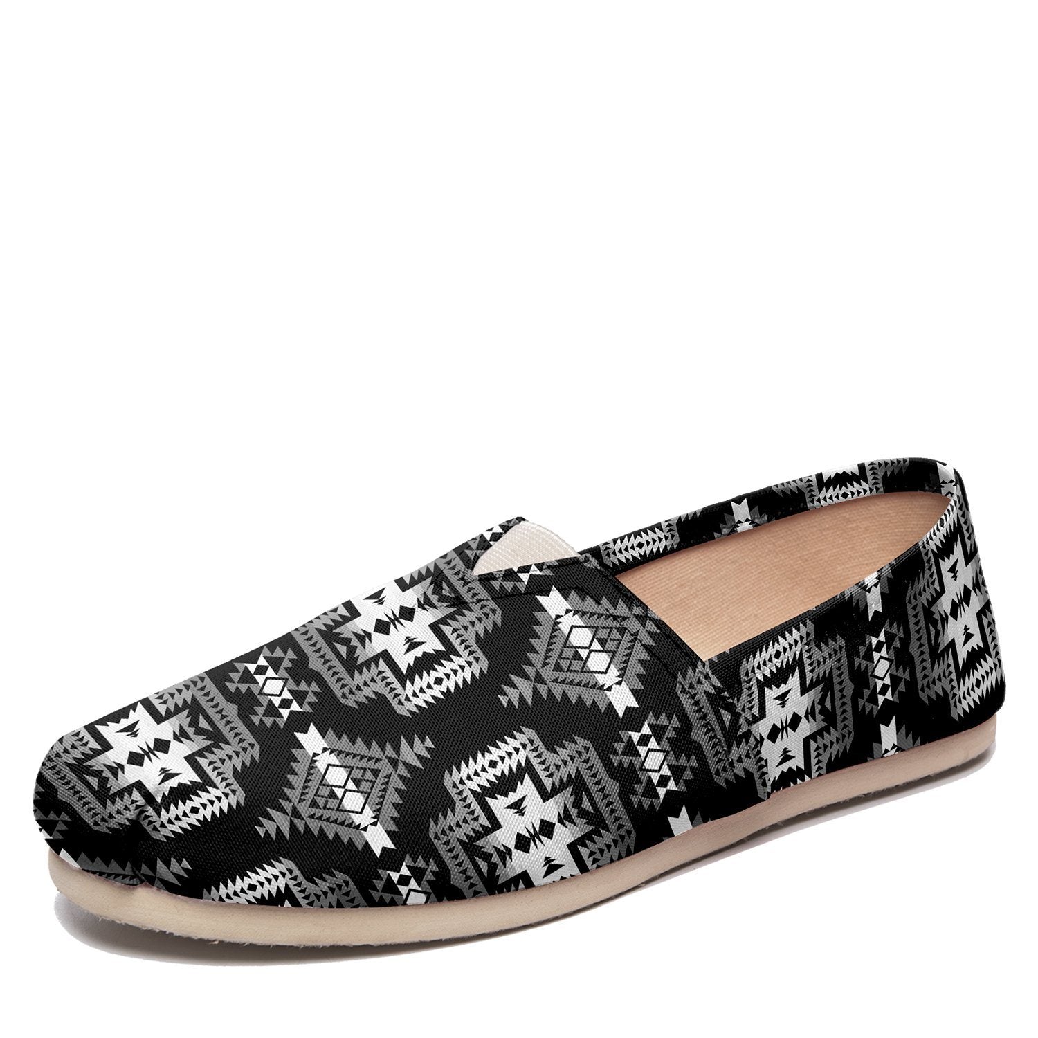 Pretty Blanket Black And White Casual Unisex Slip On Shoe