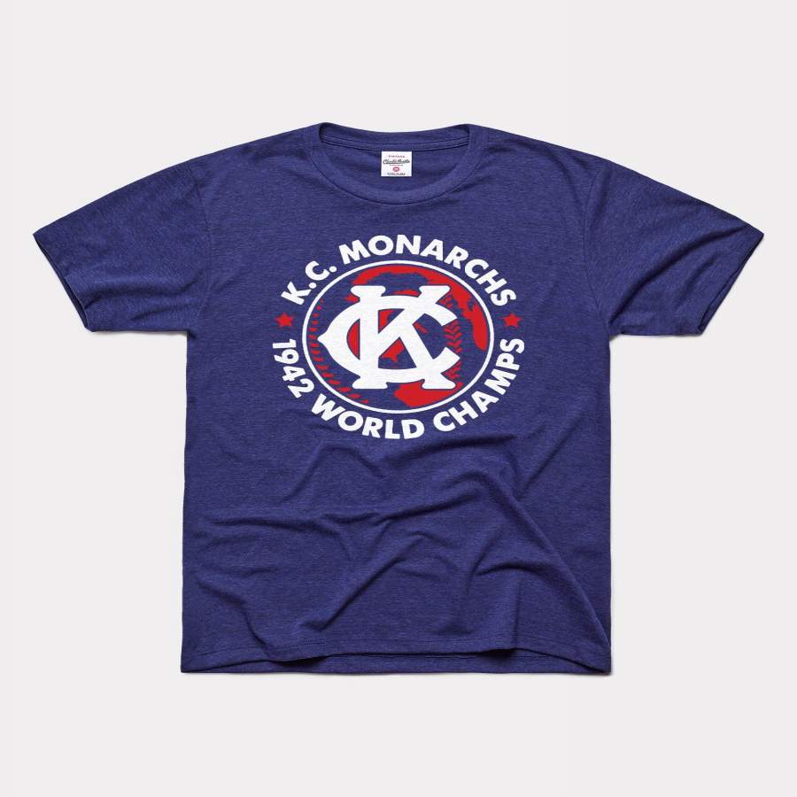 Vintage Navy Kansas City Monarchs ’42 Champs T-Shirt