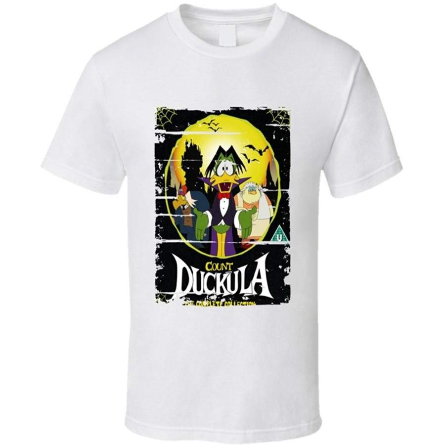 Count Duckula Cartoon Animated Tv Series T Shirt Fashion O-Neck Short Sleeved T-Shirts Summer Funny Loose Punk Tee Shirt For Men