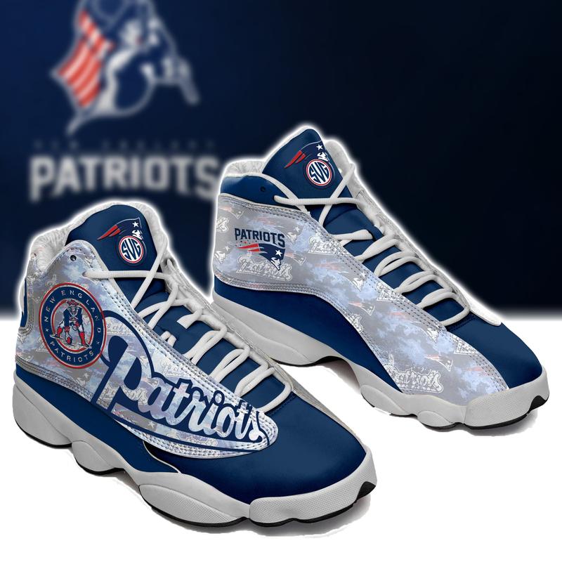 New England Patriots Form Air Jordan 13 Sneakers L645-Hao1