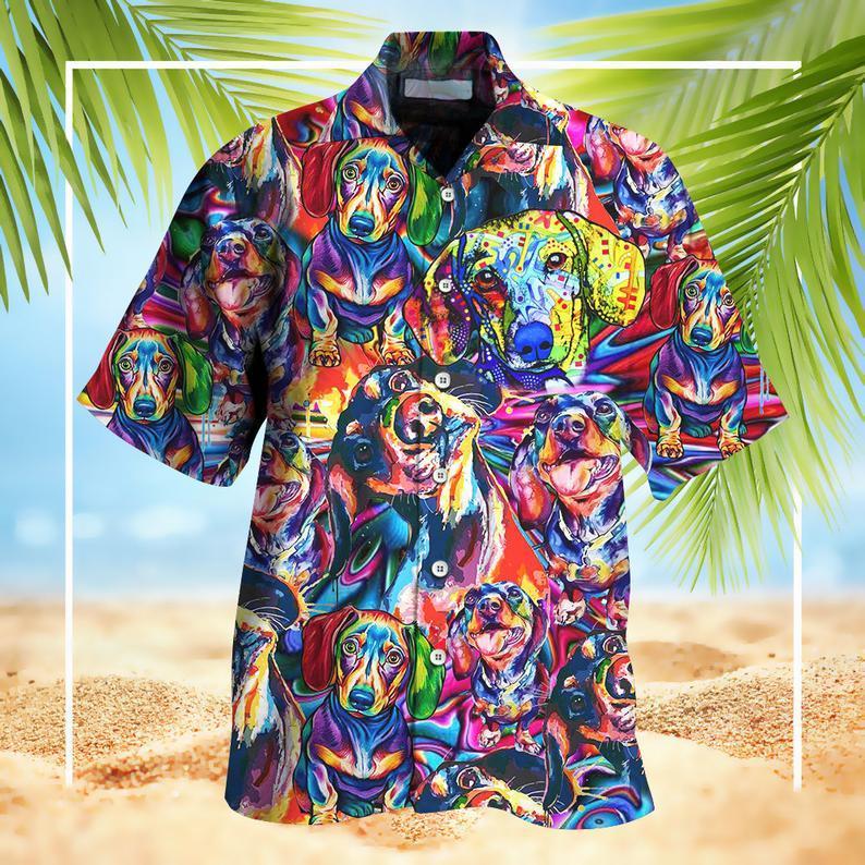 Dachshund Hawaii Shirt For Men Women Ha94175