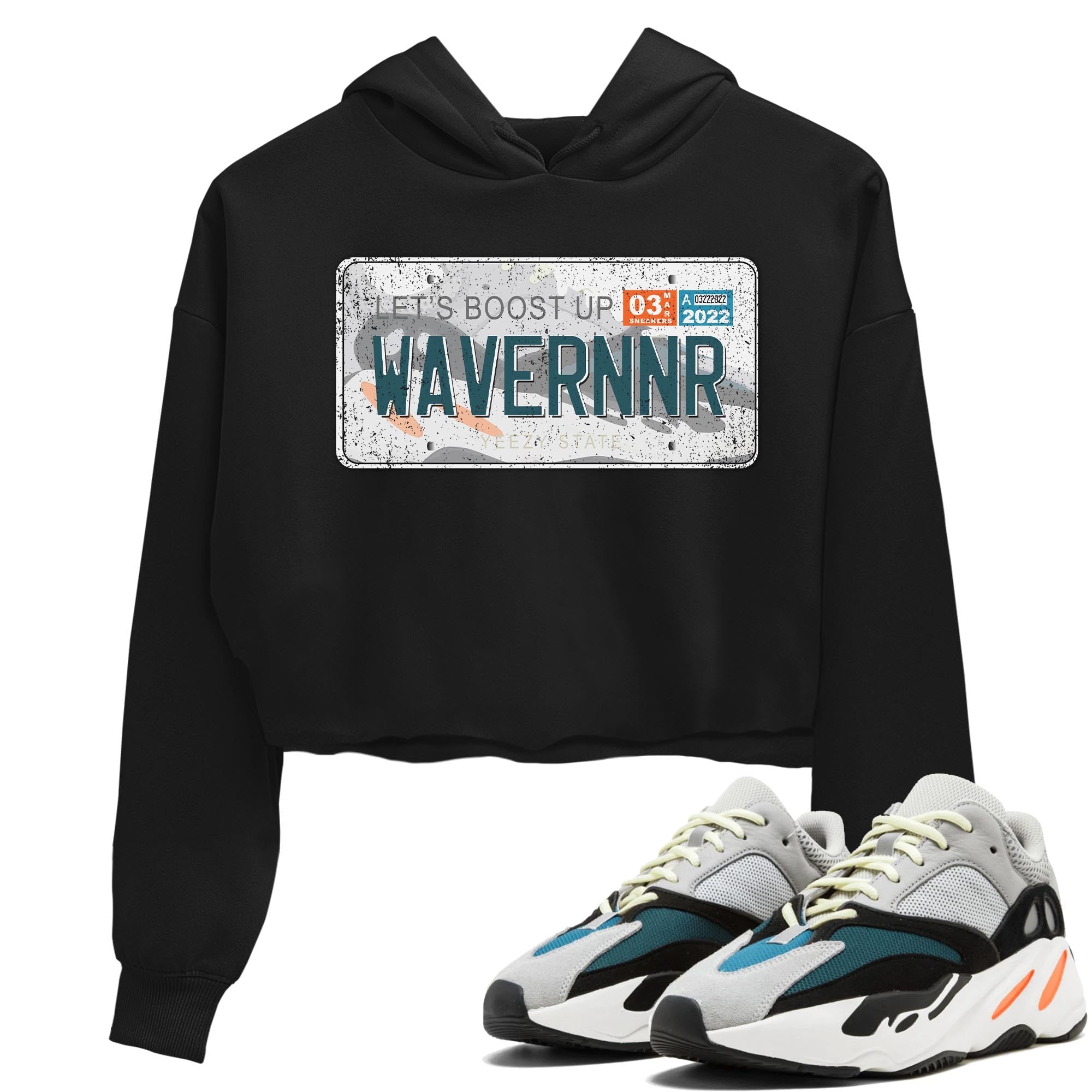 Yeezy Plate Crop Hoodie – Yeezy 700 Wave Runner