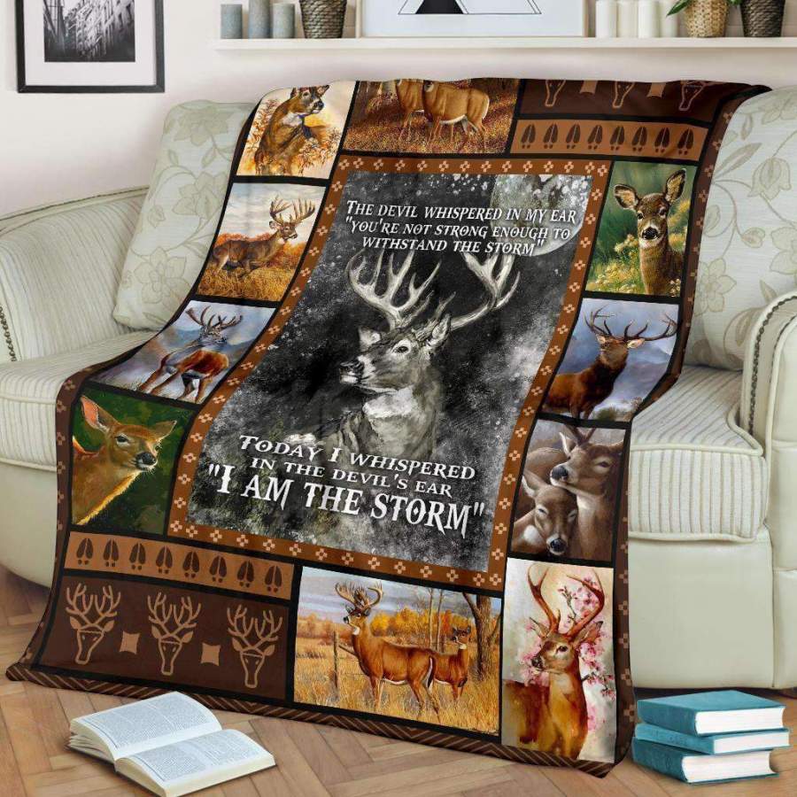 Deer Blanket Giving People I Am The Storm