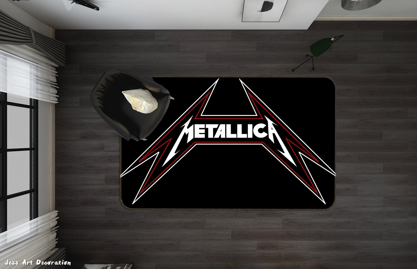 3D Metallica Rock Band Non-Slip Rug Mat 126