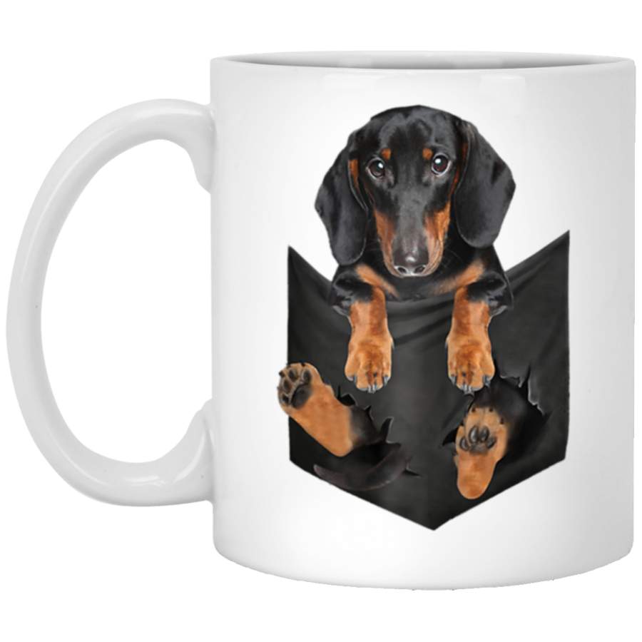 Dachshund In Pocket Puppy Mug