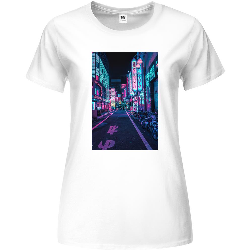 Tokyo – A Neon Wonderland Premium Womens T Shirts