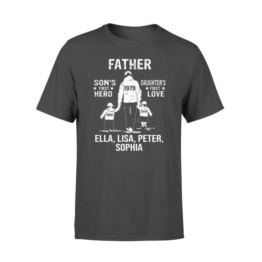 Custom T Shirt Printing To My Dad Personalized Name Shirt 1 – Standard T-shirt