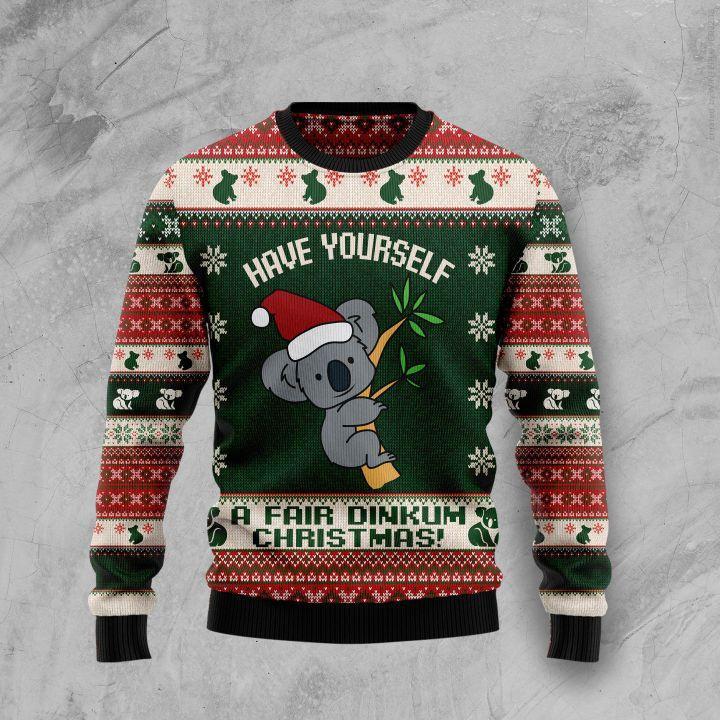 Australian Fair Dinkum Christmas Ugly Christmas Sweater | Unisex | Adult | Us1463