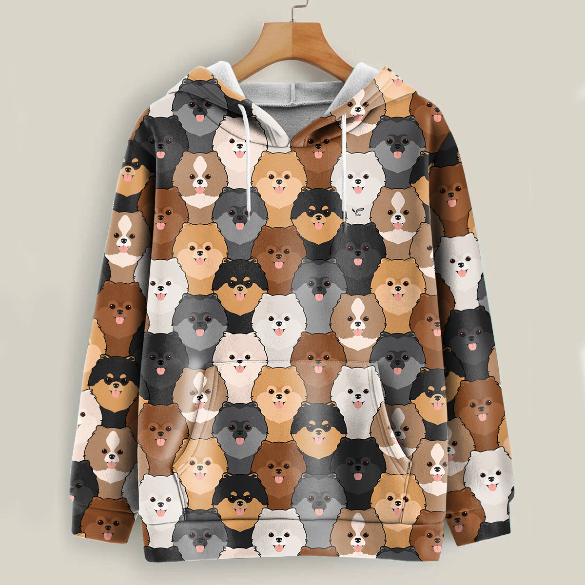 Cute Cartoon Pomeranians – Follus Hoodie