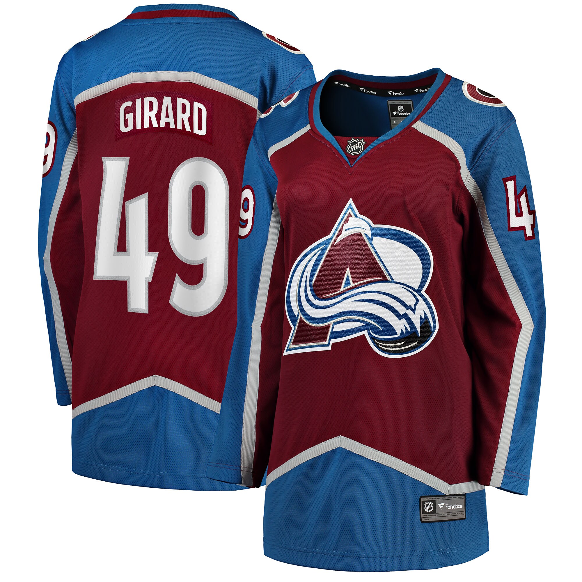 Samuel Girard Colorado Avalanche Branded Women's Home Breakaway Player Jersey – Burgundy