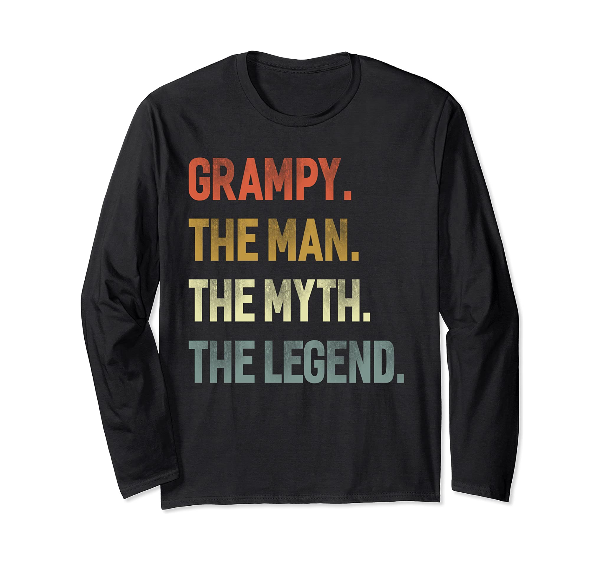 Grampy The Man The Myth The Legend Grandpa Father Day Gift Long Sleeve T-Shirt