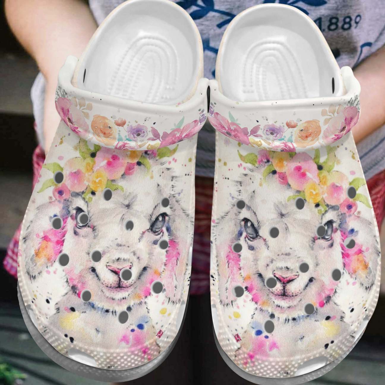 Sheep Personalized Clog, Custom Name, Text, Color, Number Fashion Style For Women, Men, Kid, Print 3D Little Lamb V1