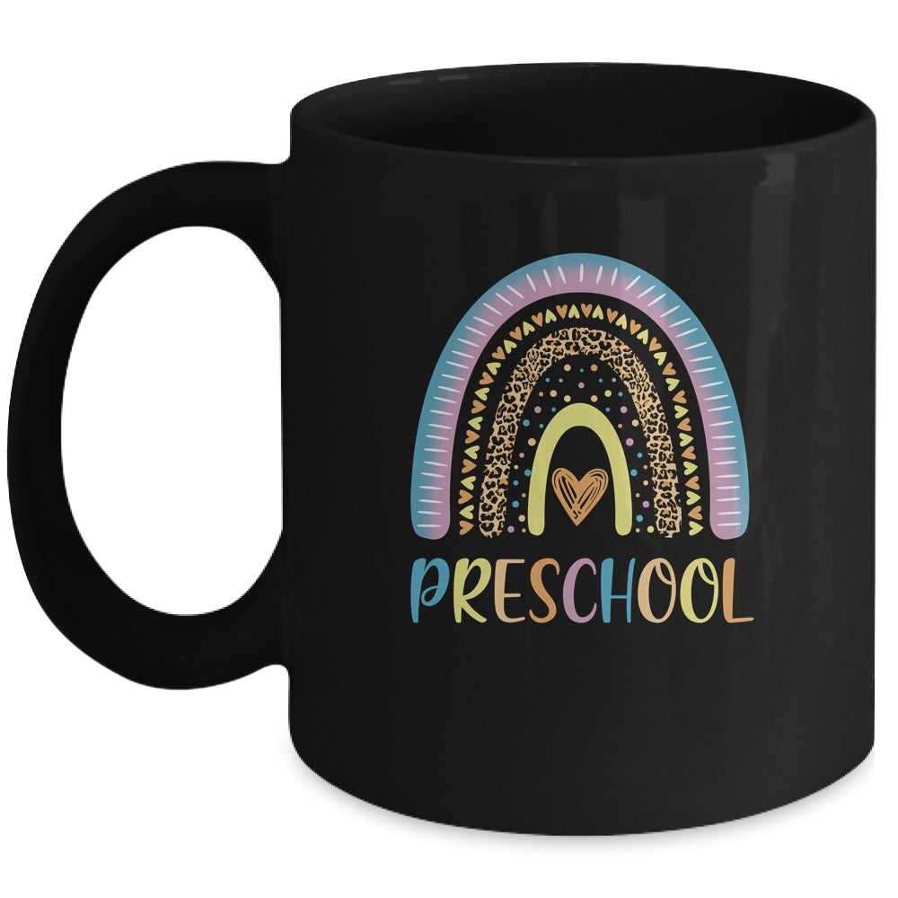 Preschool Rainbow Leopard Girls Teacher Team Preschool Mug